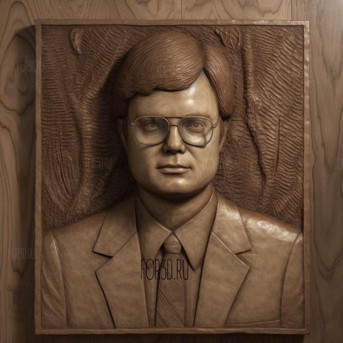 Dwight Schrute 2 stl model for CNC